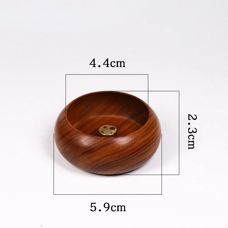 🪵 Support Sacré – Brûleur d’Encens en Bois de Rose